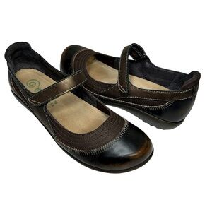 Naot Kirei Leather Brown / Burnt Bronze Versatile Wear Durable MaryJane 39/8